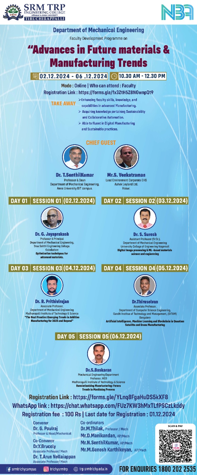Advances in Future Materials & Manufacturing Trends 2024